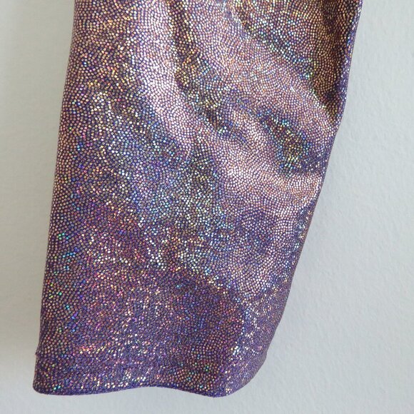 FREEDOM RAVE WEAR Athena New York Bodysuit in Pink Metallic Festival Size XS NWT - Picture 6 of 16